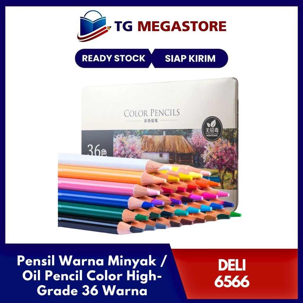

COD Pensil Deli Warna Minyak / Oil Pencil Color High-Grade 36 Warna - 6566