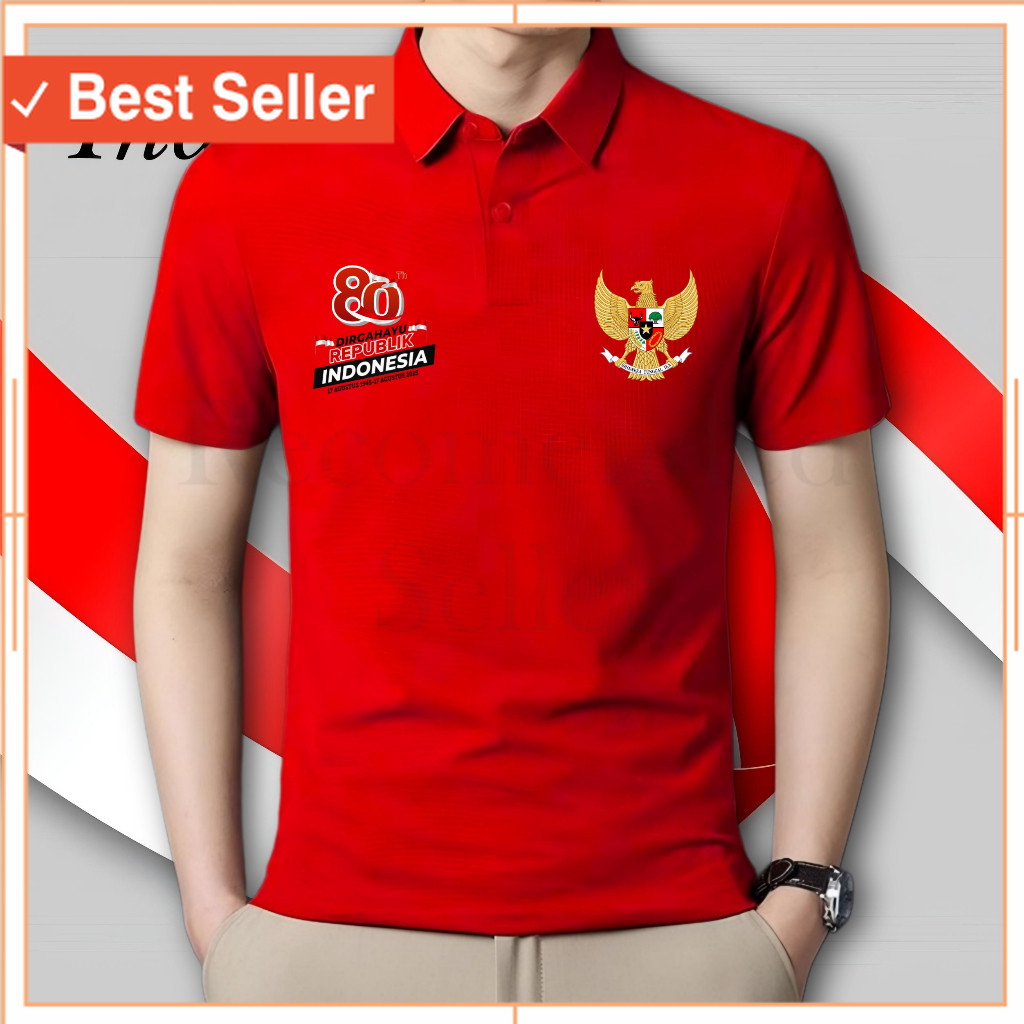 Terlaris Termurah promo diskon / ZORA ID KAOS KERAH 17 AGUSTUS 2025 / KAOS KERAH MERAH PUTIH AGUSTUS