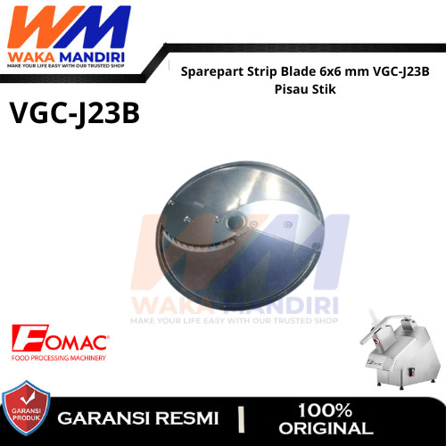 VGC-J23B Sparepart Strip Blade 6x6 mm vgc-j23b Pisau Stik Fomac