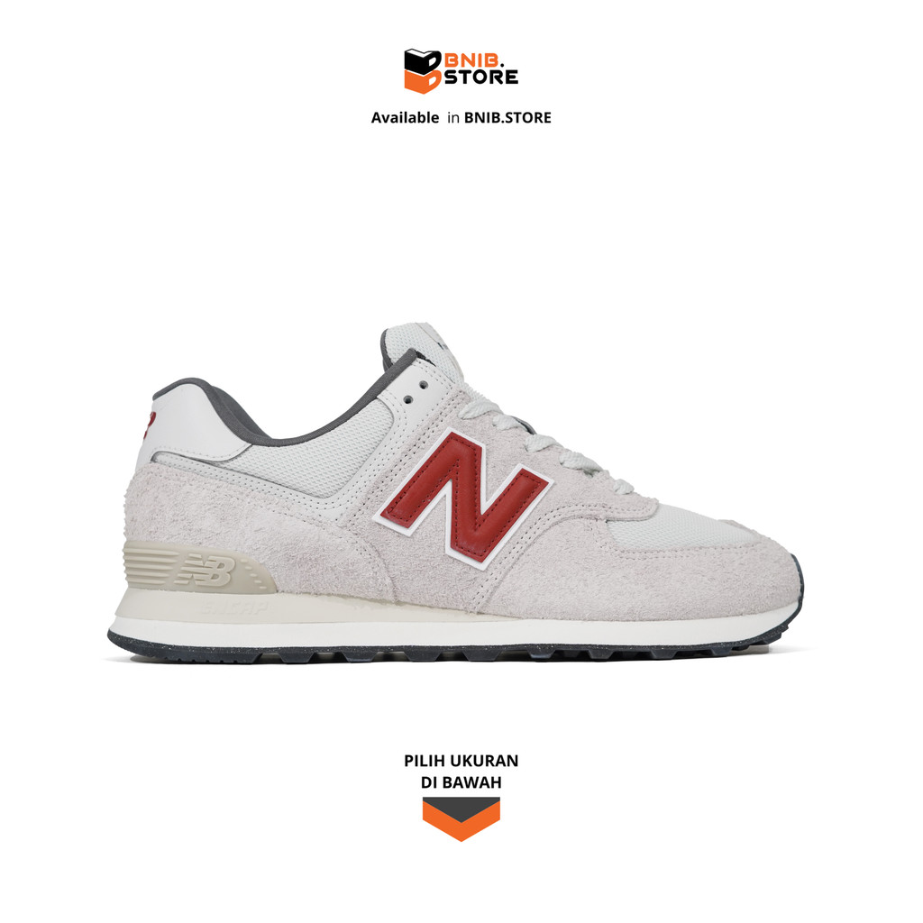Sneakers NB 574 White Red [U574SOR] Original