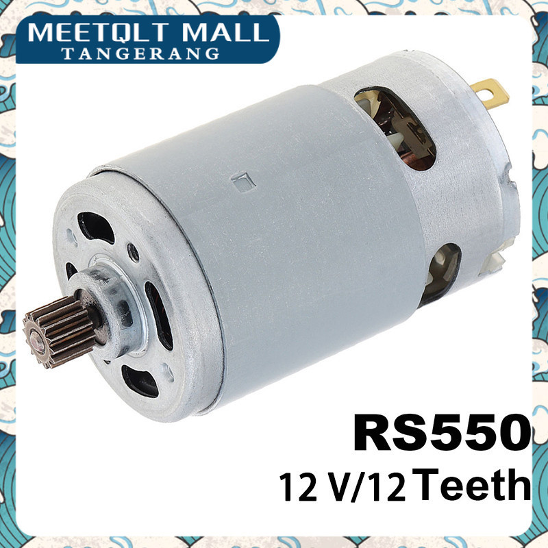 Dinamo Motor RS550 DC 12V  Premium Untuk Bor Tangan Peralatan DIY Kecepatan Tahan Lama