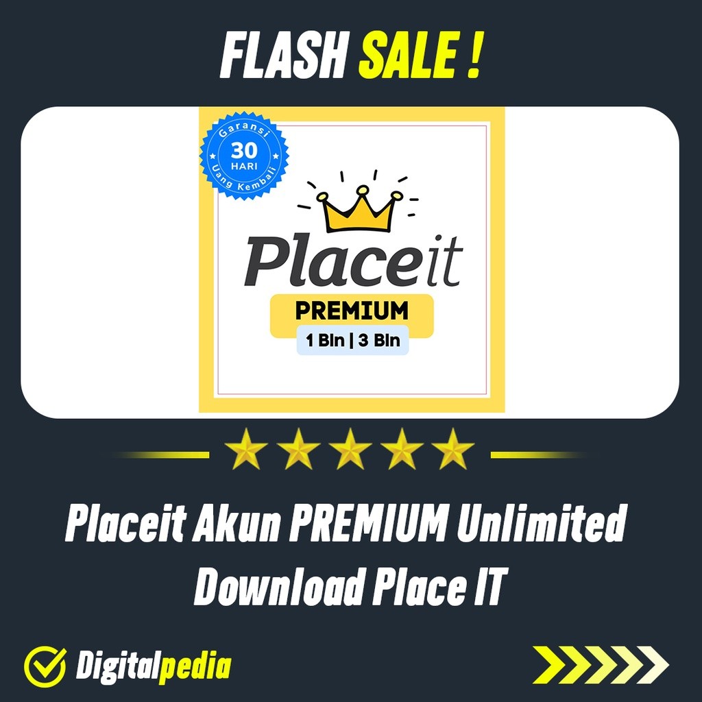 Placeit Akun PREMIUM Unlimited Download Place IT Murah Full Access Bergaransi