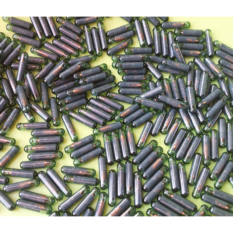 Free shipping IP68 2.12*12mm 125KHz T5577 FDX-A fecava Read-only RFID electronic implant glass tag f