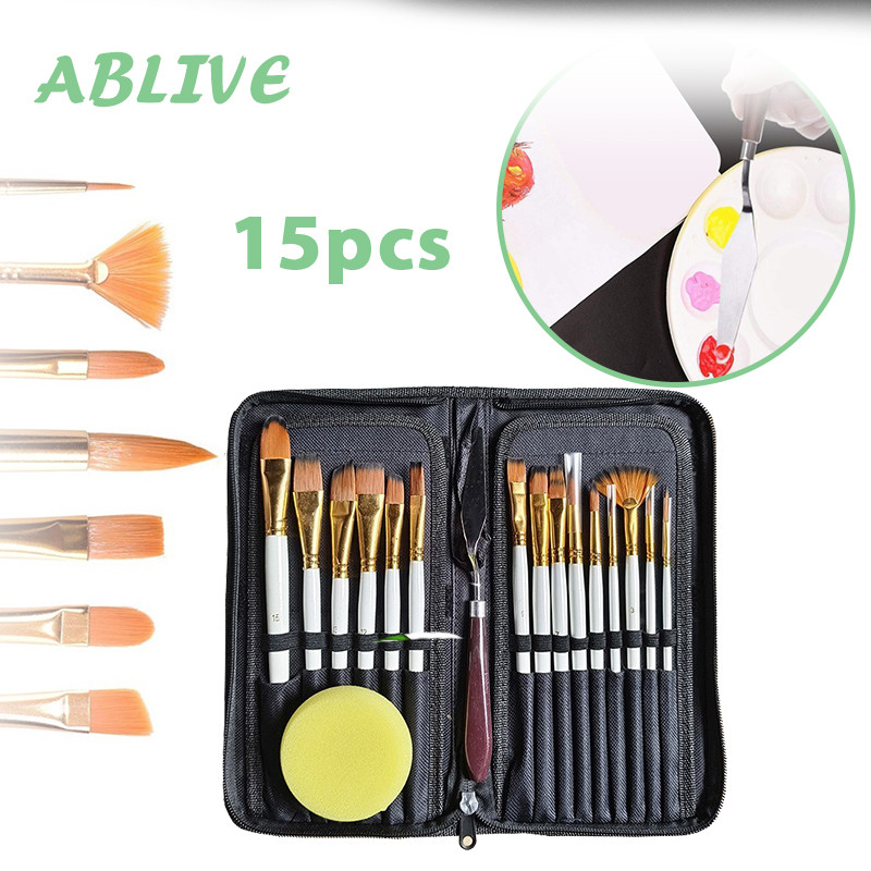 

Kuas Set Lukis Kuas Lukis 1 Set 18in1 Kuas Cat Air Set Kuas Lukisan Kuas Lukis Cat Air