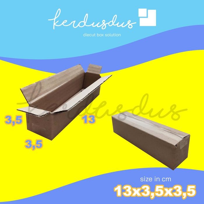 

13x3,5x3,5 cm kardus box karton kotak packing packaging POLOS SHEET