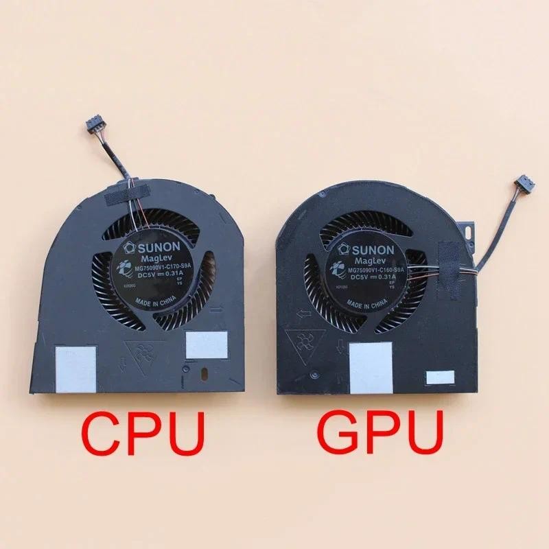 New Original Laptop CPU GPU Cooling Fan For Dell Precision 7530 M7530 7540 P74F Cooler MG75090V1-C16