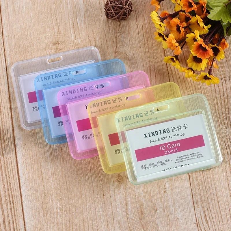 

1pcs Waterproof Transparent Card Holder Plastic Card Id Holders Case To Protect Credit Cards Card Protector Cardholder