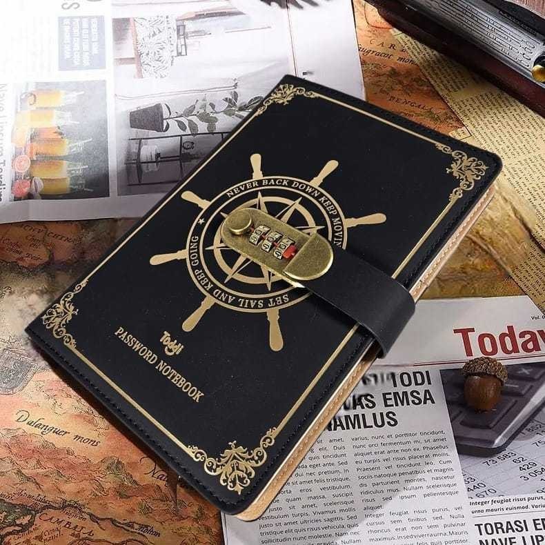 

PSRMRHSTR Toddi Buku Jurnal Leather Vintage Pirate A5 200 Halaman Grid with Lock - 10001