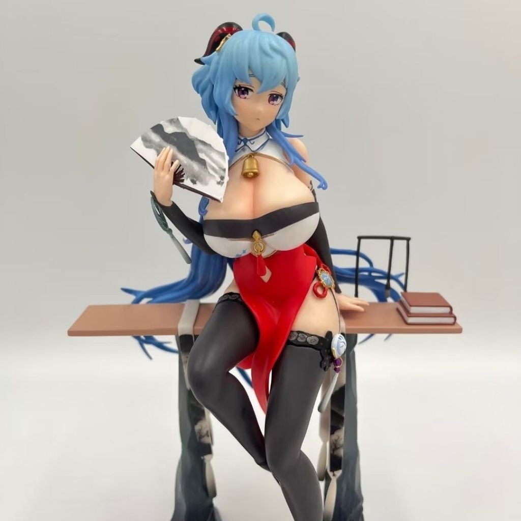 Action Figure Genshin Impact Ganyu 25cm Sitting Position Pvc