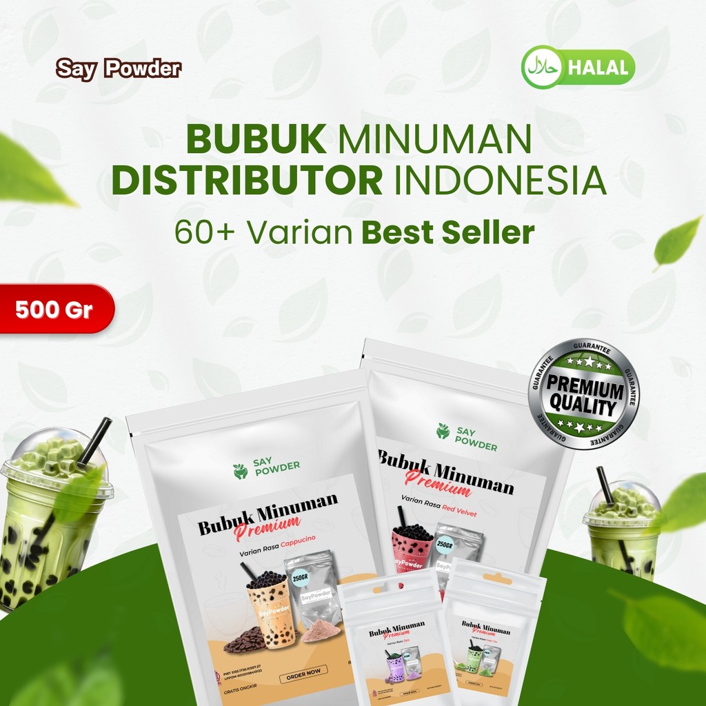 

Bubuk Minuman Rasa Premium 500 Gram Aneka Rasa Serbuk Minuman Kekinian Powder Minuman Serbuk Bubuk
