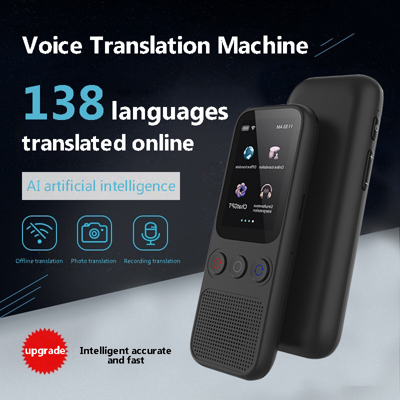 

Language Translator Offline Voice Photo Translation WiFi Portable Translator 138 Languages Translator Device for Travel Business