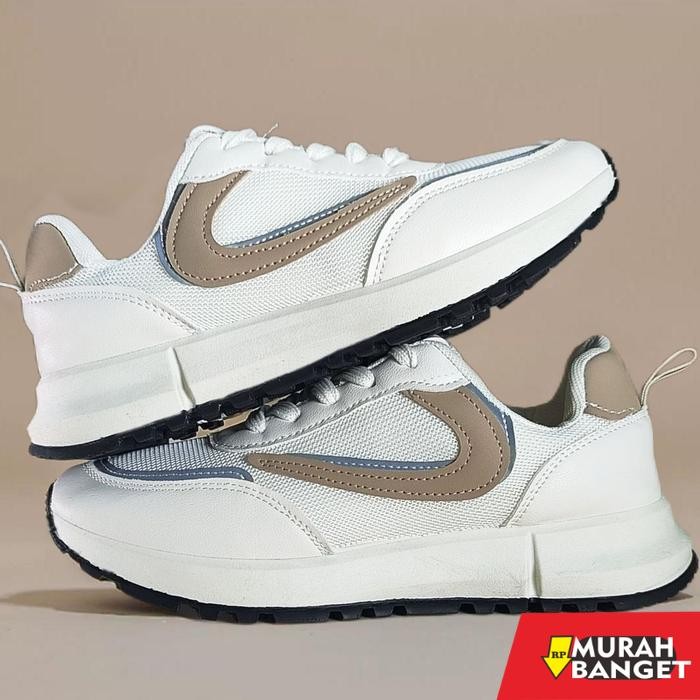 Shoevo Sepatu Wanita Mesh Bernapas Sneakers Sederhana Stylish dengan Kain, Modis dan Nyaman dengan H