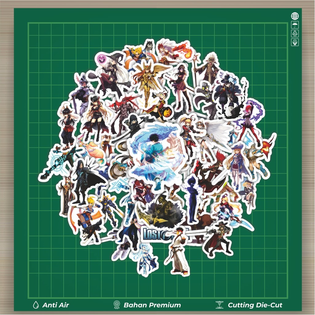 

HOT 50 PCS STIKER Stiker Game Online Series Lost Saga Stiker Fashion Cars Decal Dingin Kartu Album Custom Vinyl Anti Air- Sticker Aesthetic Buku Journal Koper Casing HP Tablet Laptop Helm Motor Botol Minum