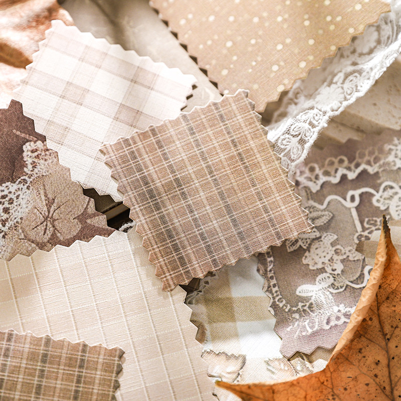 

30pcs Vintage Patchwork pattern Decor Scrapbooking Material Paper DIY Scrapbooking Decor Junk Journal Planner Stationery Paper