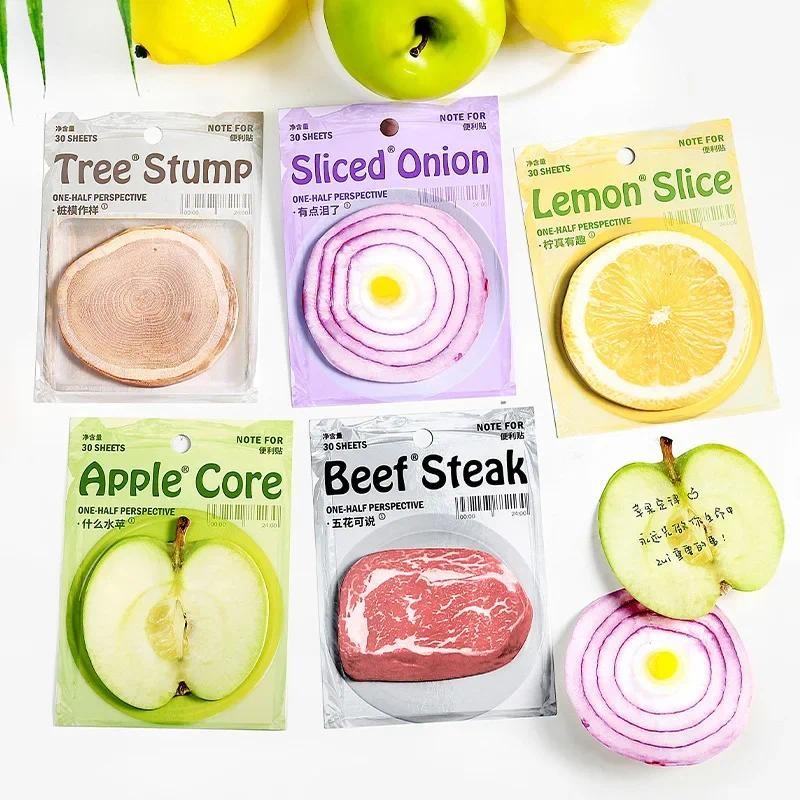 

30 Pcs Cute Sticky Notes Fruits Kawaii Sticky Notes Fun Sticky Notes Cute Notepads Note Pads Self Stick Memo Pad