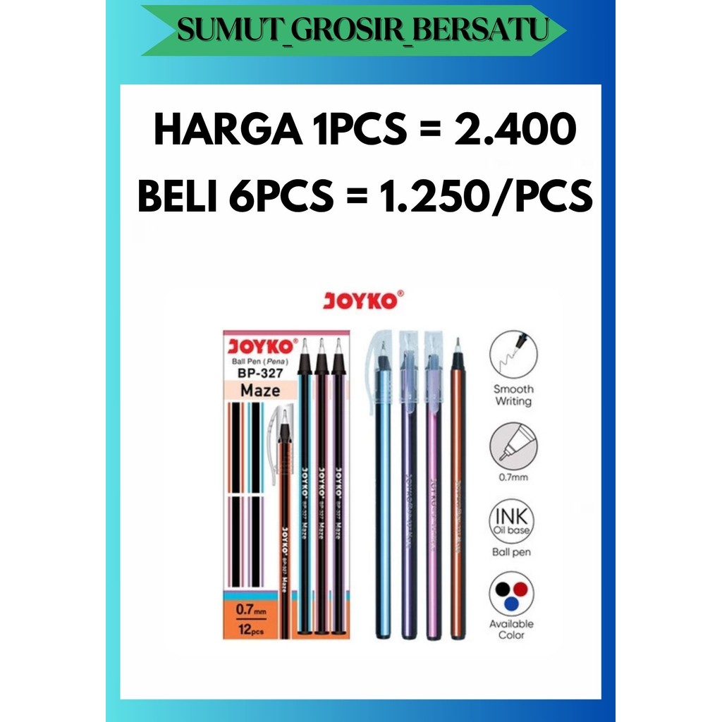 

SGB [ECERAN 1 PCS] PULPEN JOYKO MAZE 0.7mm BP-327 N