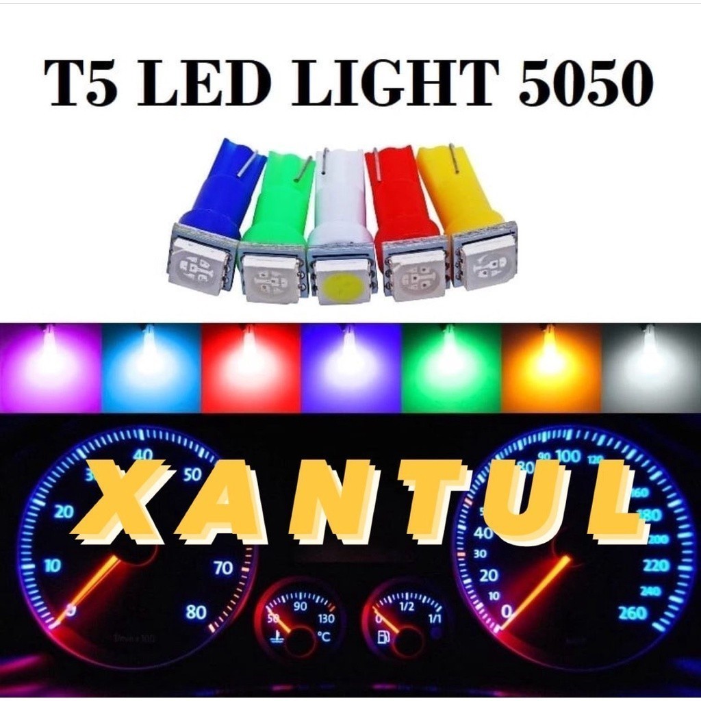 (CSSB) LAMPU LED T5 COB SPEEDOMETER SUPER BRIGHT 5050 LAMPU LED SPEEDO PANEL DASHBOARD MOBIL MOTOR C