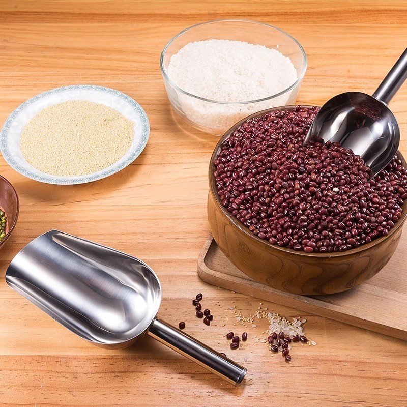 Sekop Stainless Steel Serbaguna Es Batu Gula Makanan Kering