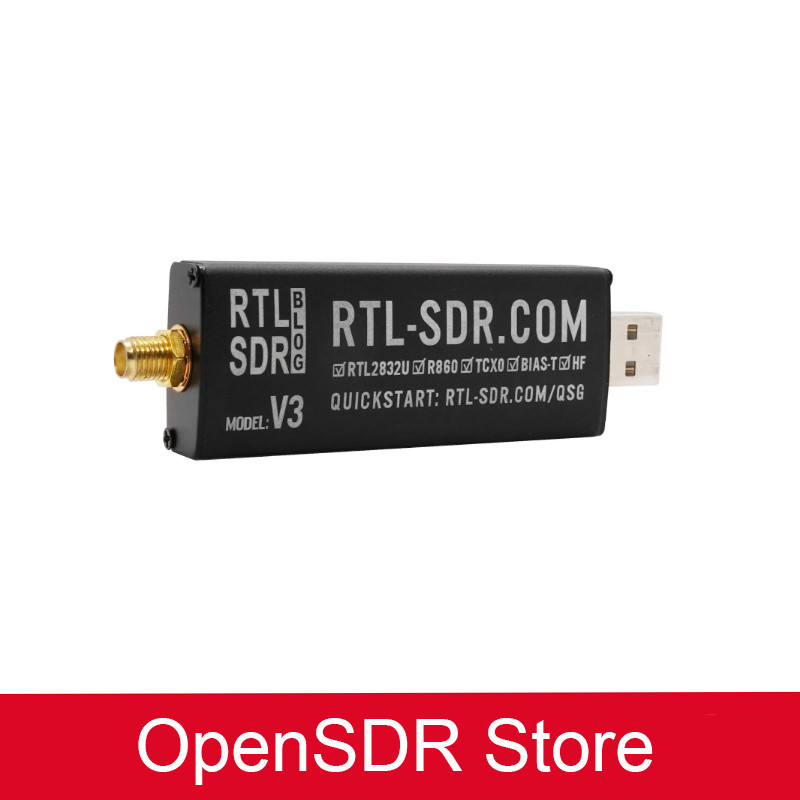 RTL-SDR Blog RTL SDR V3 R820T2 RTL2832U 1PPM TCXO SMA RTLSDR Software Defined Radio (Dongle Only)