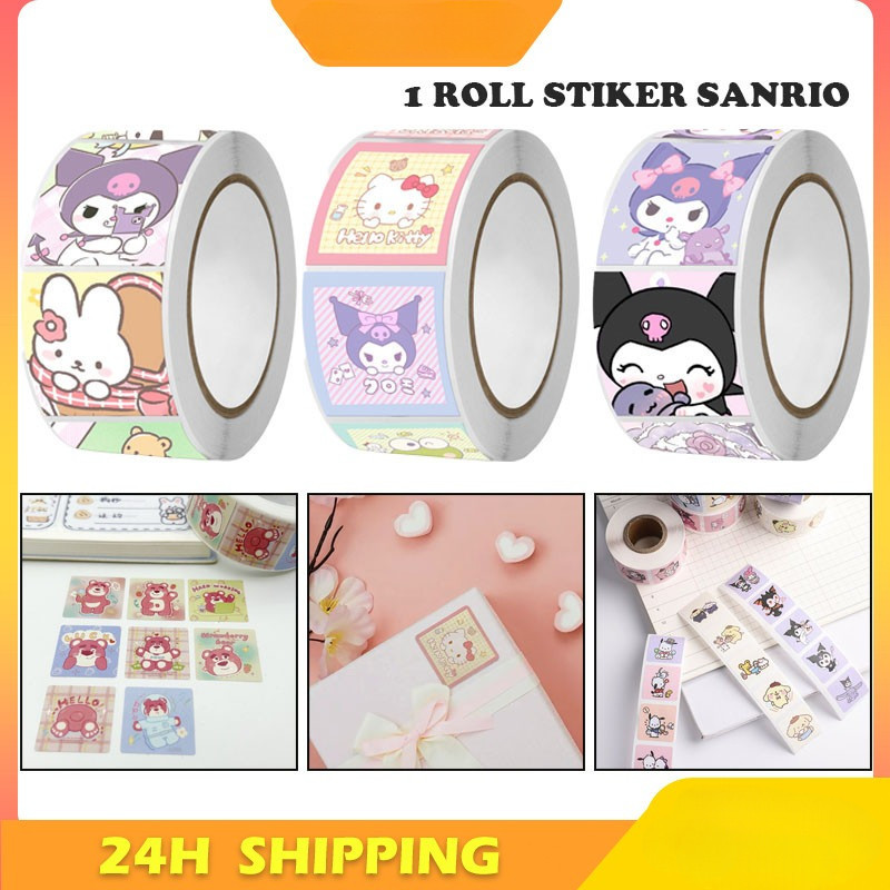 

1 Roll Sticker Sanrio Kuromi Melody Cute Stiker Tape/Stiker Roll Cinnamoroll Kuromi Melody