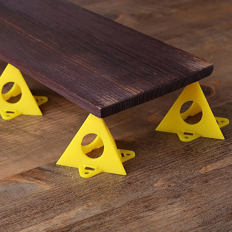 

10Pcs Plastic Pyramid Stands Set Triangle Paint Pads Non-Stick Painting Feet Pad Cone Stands For Carpenter Painter Accessories