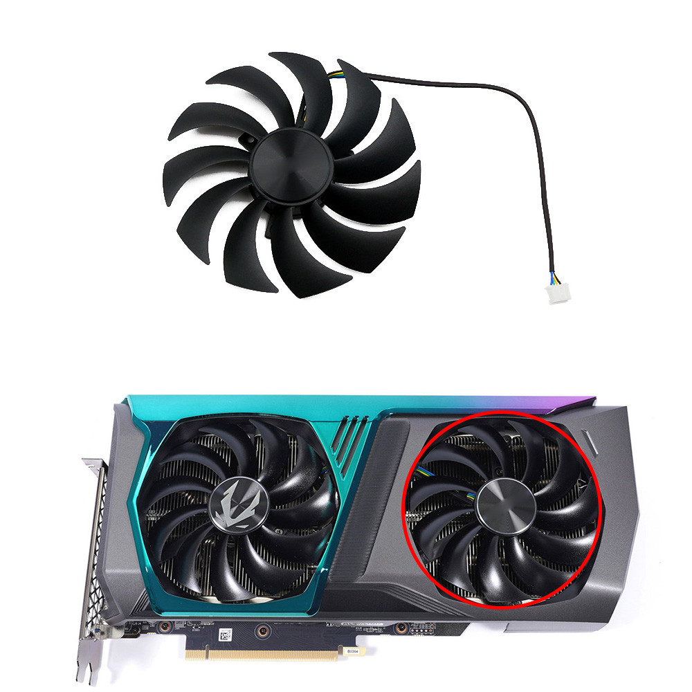 100mm GAA8S2U CF1010U12S 12V 0.45A RTX3070 GPU Cooling Fan For Zotac Gaming RTX 3070 AMP Holo Graphi