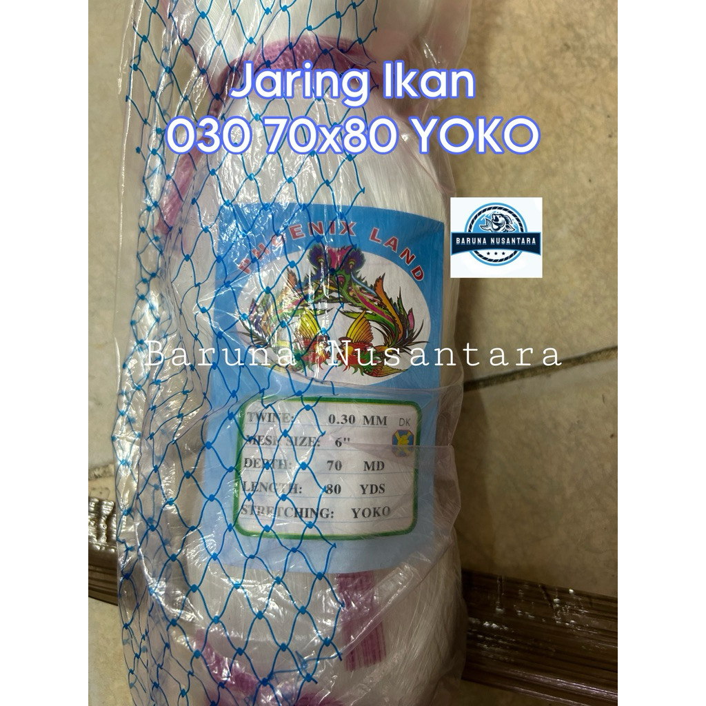 JARING IKAN 030 70x80 YOKO / JARING SENAR 0.30 COD
