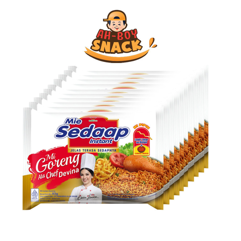 

10 PCS - SEDAAP MIE ALA CHEF DEVINA GORENG - AHBOY SNACK