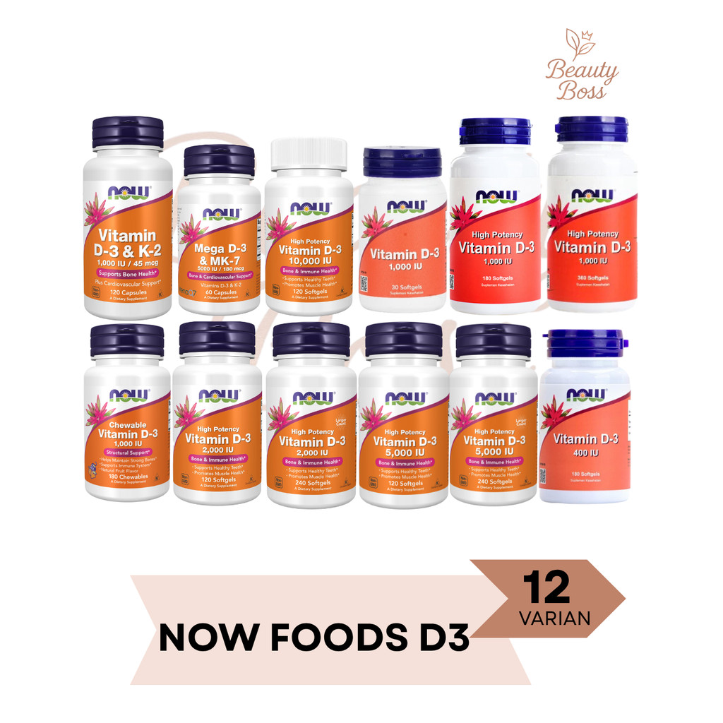Now Foods Vitamin D3 D 3 1000 2000 5000 10000 IU K2 Mk7 400IU 2000IU