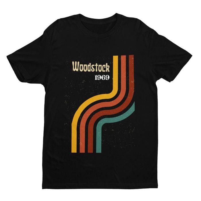 (COD) Kaos Retro Vintage Woodstock 1969 - S
