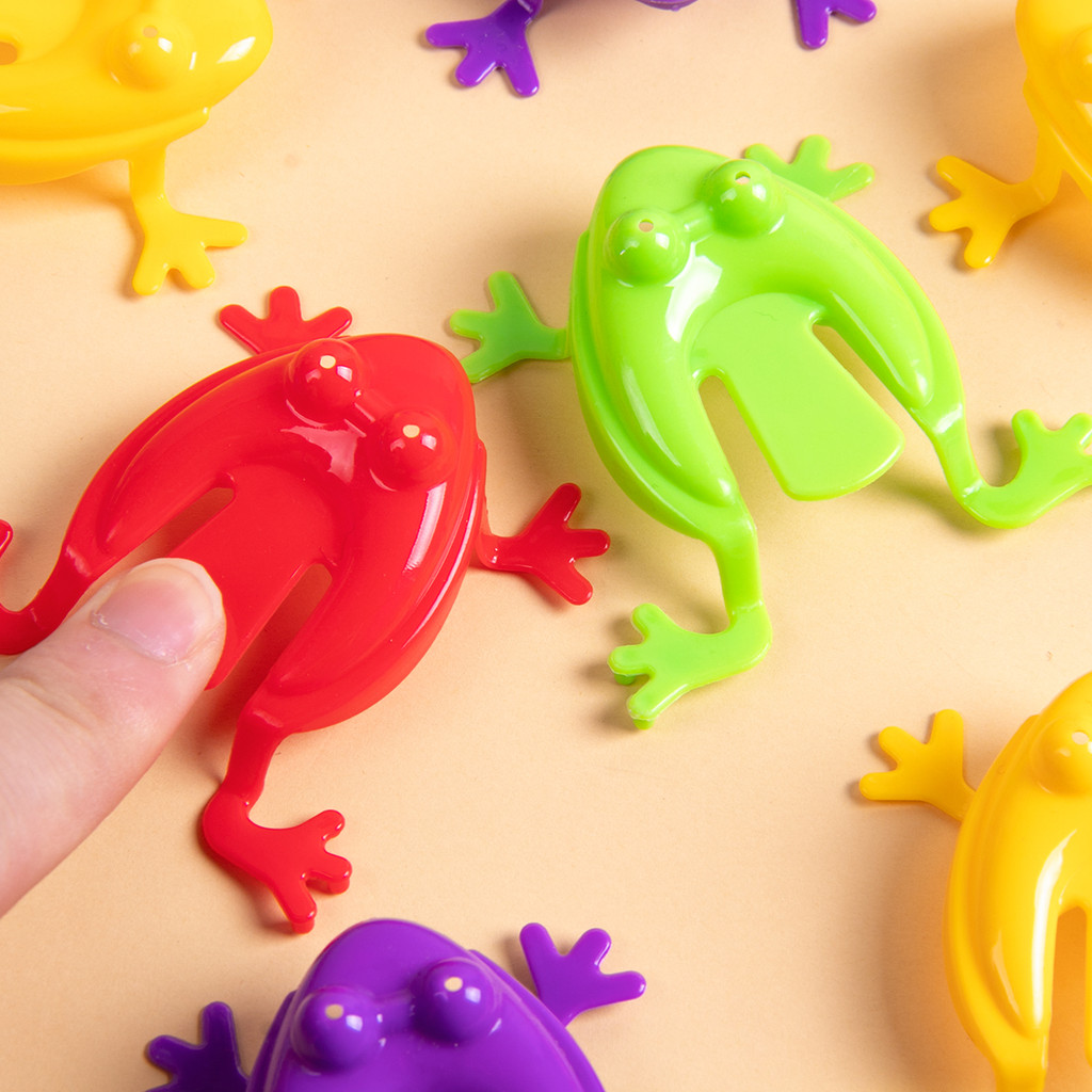 

20-60pcs Jumping Frog Bounce Fidget Toys For Kids Novelty Pressing Funny Bouncing Frog Toy Birthday Party Kids Favor Game Gifts