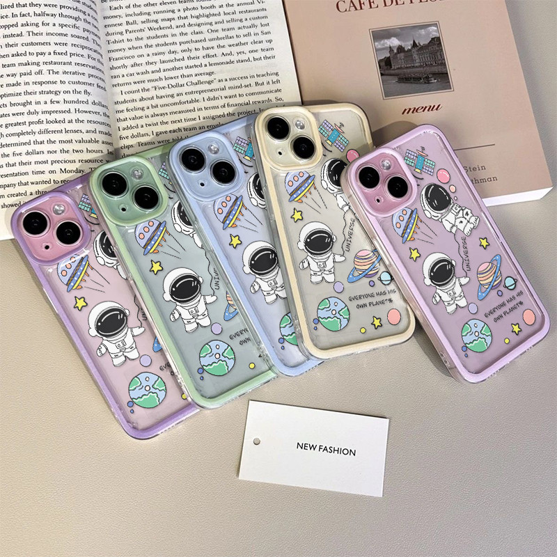 Kartun Astronaut Lucu Semesta Case Hp Iphone Y05 V70 Fe 11 Pro Max 15 Pro Max 17 Air 17 Pro Max 16E 