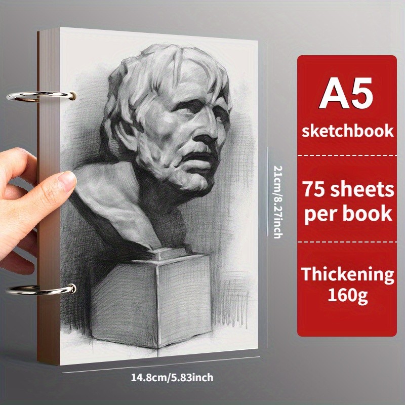 

Premium A5 Watercolor Sketchbook - 160g/m² Removable Drawing Paper, For Artist Sketching, Painting, and Transferring Watercolor