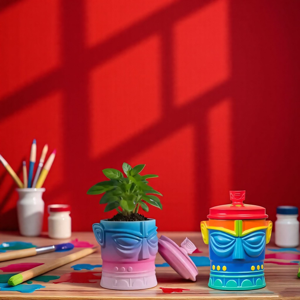 

Novelty Silicone Mold for Concrete Box ,Jewelry Storage Jar Epoxy Resin Molds DIY Kitchen Utensils Storage Bucket Mold