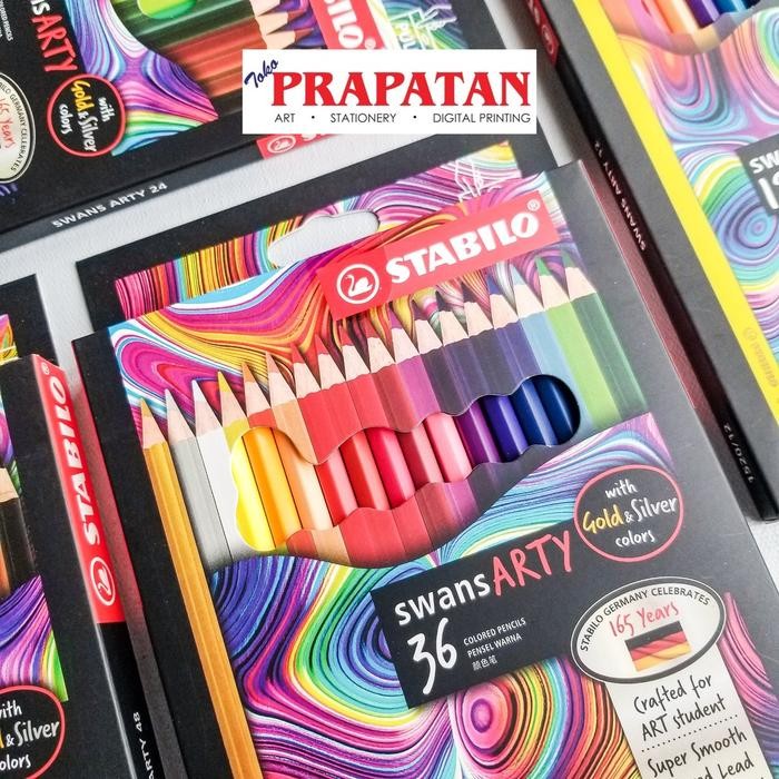 

Pensil Warna Stabilo Swans ARTY 12/24/36/48 | Pensil Warna - 12c ARTSY