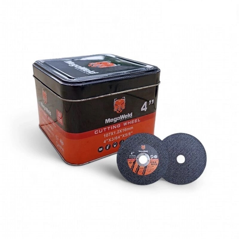 WOKER.ID 50 PCS Mata Gerinda Potong Besi Batu Potong Besi Gerinda Mata Potong Besi Megaweld 4 Inch 5
