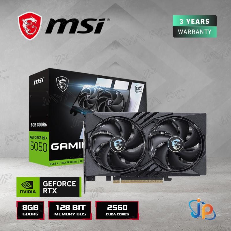 VGA MSI GeForce RTX 5050 Gaming OC 8GB - 8 GB GDDR6
