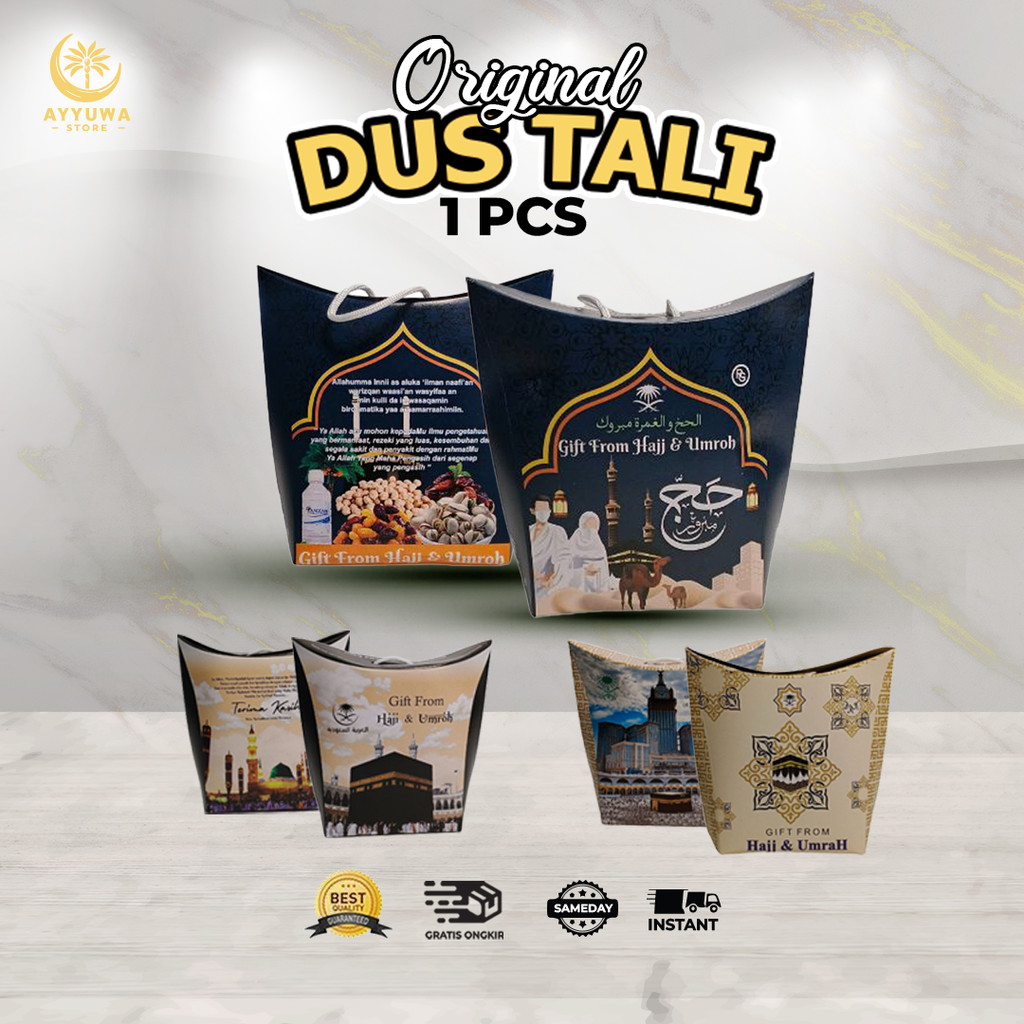 

DUS TALI 1PCS TERMURAH / DUS PAKET SATUAN PRAKTIS / BOX PAKET OLEH OLEH HAJI DAN UMROH BERMOTIF