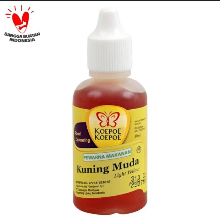 

Bahan pewarna makan alami kuning muda koepoe koepoe