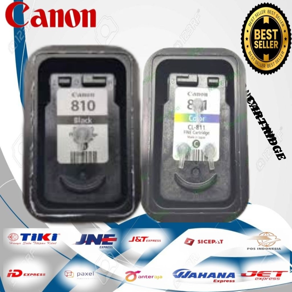 Cartridge Canon 810 Black + 811 Color  (Modif Infus)Siap Pakai for printer Ip2770,mp287 dll