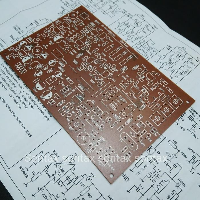 (BACA DESKRIPSI) pcb bitx radio transceiver HF ssb usb lsb