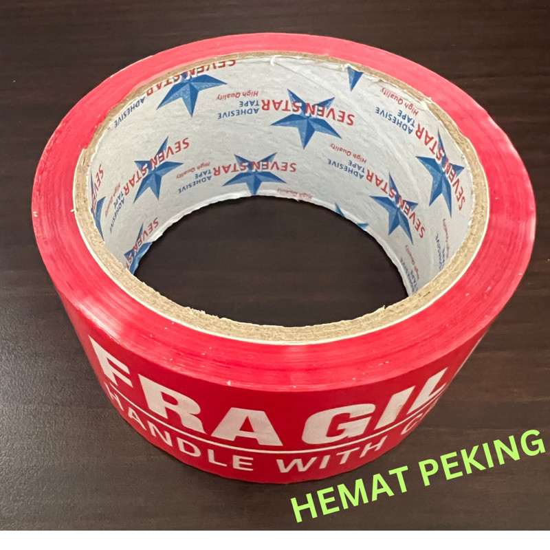

Ready Lakban Fragile Murah JANGAN DIBANTING dan Video Unboxing 48 mm 80 yard