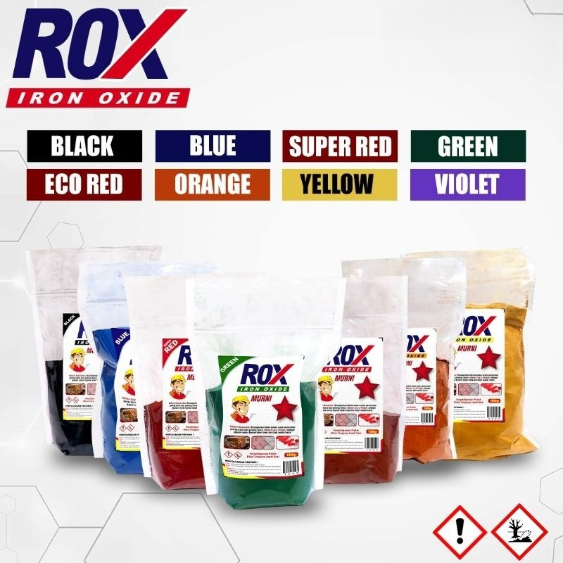 ROX Iron Oxide Pigmen Pewarna Bata Paving Powder 1kg