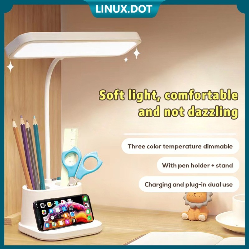 Lampu Meja Kecil Led Tanpa Kabel Untuk Rumah Kantor Lampu Baca Kontrol Led Lampu Meja Dapat Diredupk