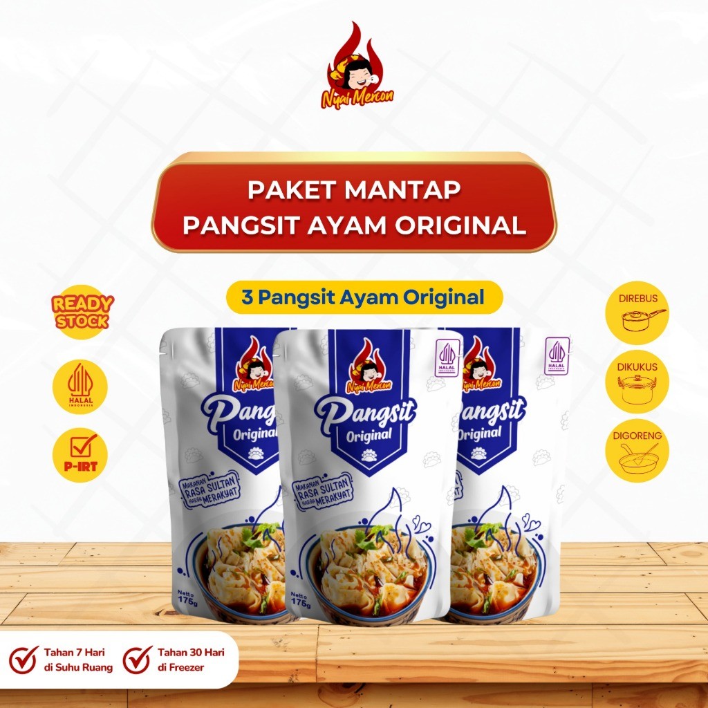 

NYAI MERCON - PAKET MANTAP (TIGA PANGSIT ORI)