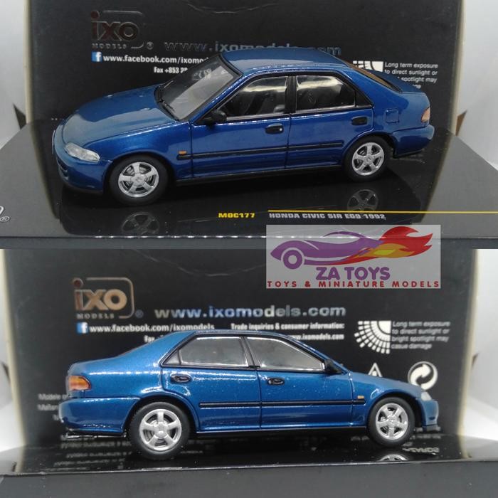EX99... Diecast Honda Civic Genio Sir EG9 Biru By IXO Models Skala 1:43