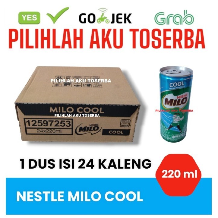 

Susu Milo Kaleng Coklat COOL SENSASI RASA DINGIN 220 ml - (isi 24 can)