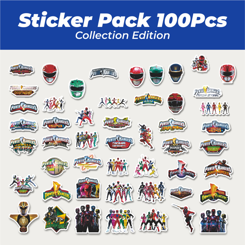 

Hot Stiker Film Series Power Ranger Mix 1 Lucu Anti Air Stikers Berperekat Waterproof Sticker Decal Buat Motor Helm Buku Journal Koper Casing HP Laptop Botol Minum