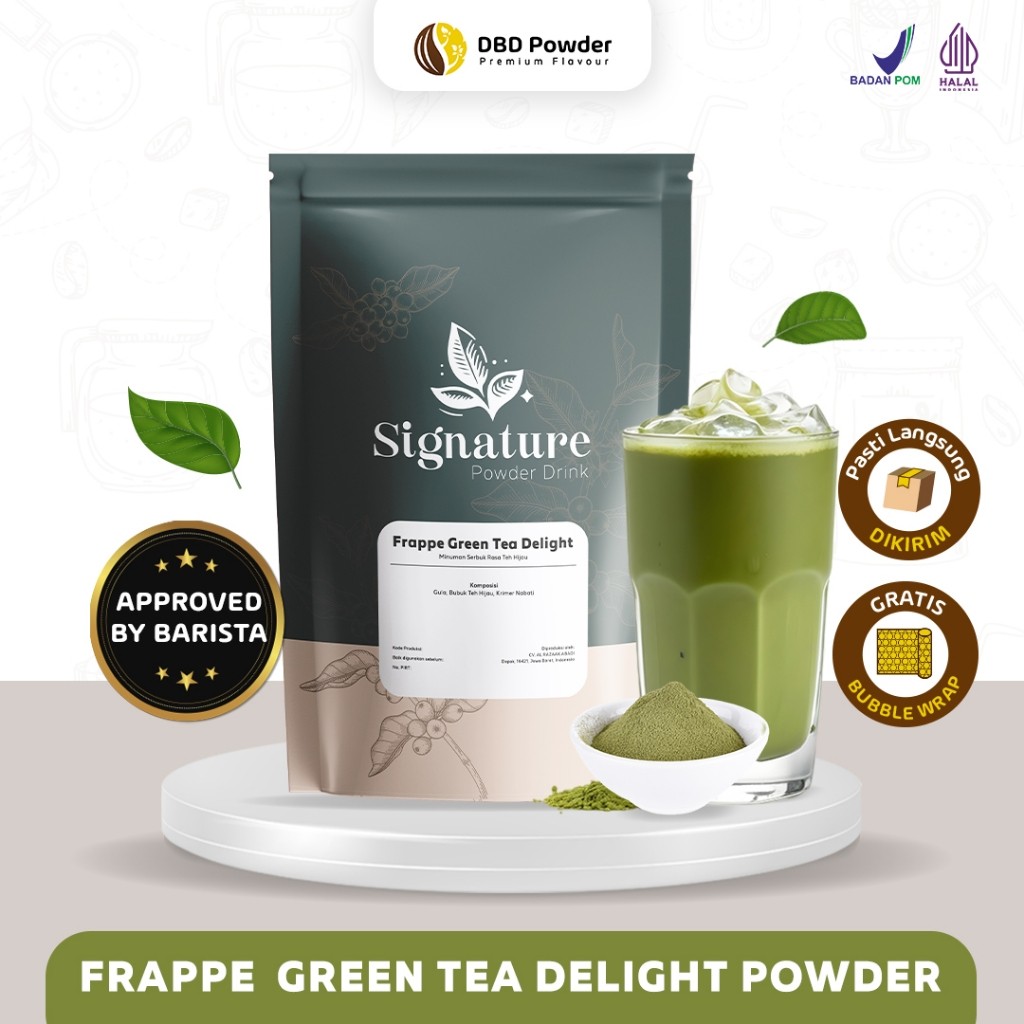 

Powder Frappe Green Tea Delight - Bubuk Minuman Green Tea Delight