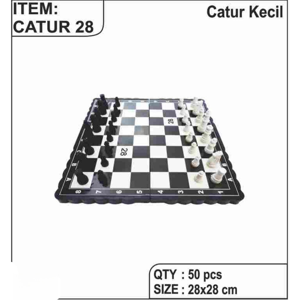 Mainan Papan Catur Anak - Papan Catur Plastik Jumbo / Mini